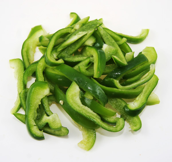 green pepper shredded